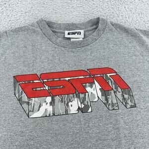 ESPN Shirt Mens L Sports Baseball Football Basketball Graphic Tee 90s Vintage